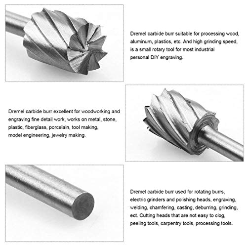 Image of DIY Crafts Design No # 7, Pack of 10 Pcs, 10x - Rotary File Electric Grinding Polishing Head Engraving Wo (Design No # 7, Pack of 10 Pcs)