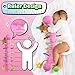 LIGHTDESIRE Baby Toys Musical Caterpillar,Infant Toys 3 6 12 Months Sensory Toy with Ruler Design,Mirror,Pull String,Crinkle&Ring Bell,Baby Teething Toy for Tummy Time Boy Girl Gifts (Rose Pink)