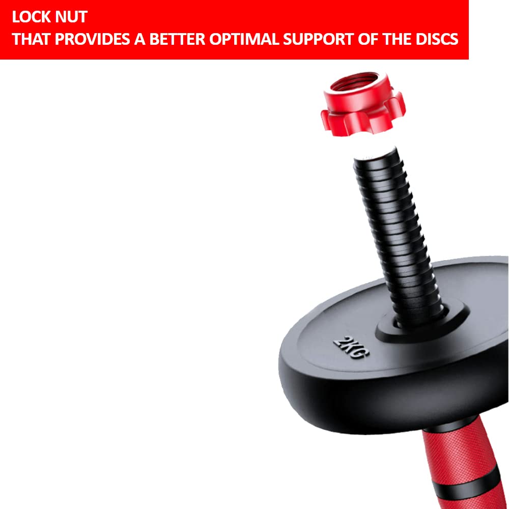 XININ 2In1 Einfach Zu Montierendes Verstellbares Hantelset Mit Langhantelstange Multifunktionshantel Optionale Kettlebell Griffgewichte