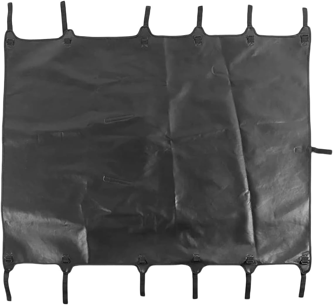 Leather Soft Roof Top Cover Sunshade Anti UV Cover Compatible for Jeep Wrangler TJ 1997-2006 Extended Bikini Top Car Exterior Accessories(Leather)