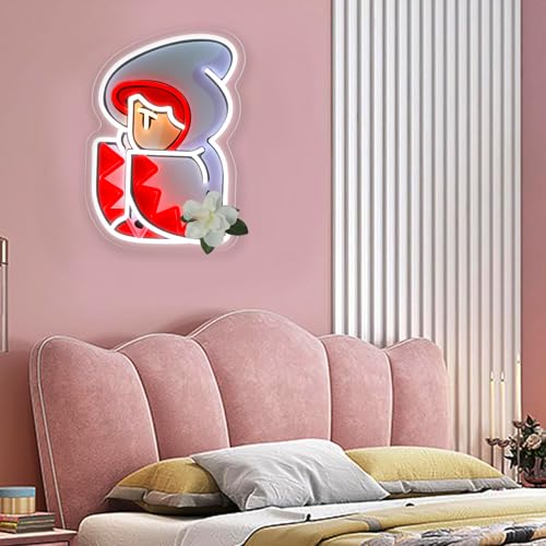 Image of Pugna Bit White Mage Merch Neon Signs for Wall Decor Game Neon Lights for Bedroom Led Signs Suitable for Dormitory Man Cave Christmas Gift