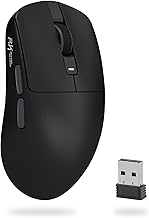 RK ROYAL KLUDGE M30 Wireless Gamer Mouse with PixArt PAW3311 Sensor, 41g Ultralight Polling Rate 1000Hz, BT/2.4G/Wired Gaming Mouse, 250 mAh Battery, 5 Programmable Buttons, Grey
