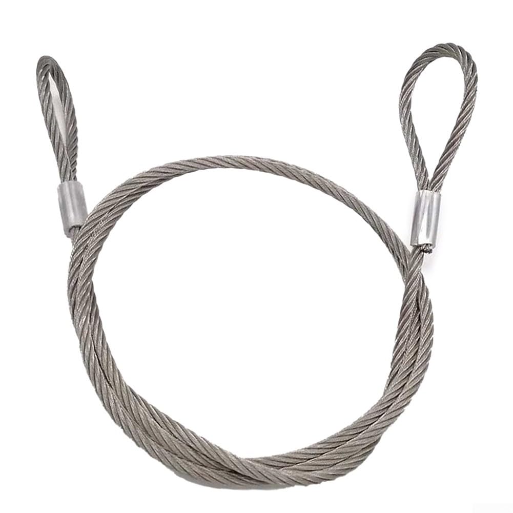 Câble en acier 16mm avec manchon aluminium anti-rupture pour gym et mer