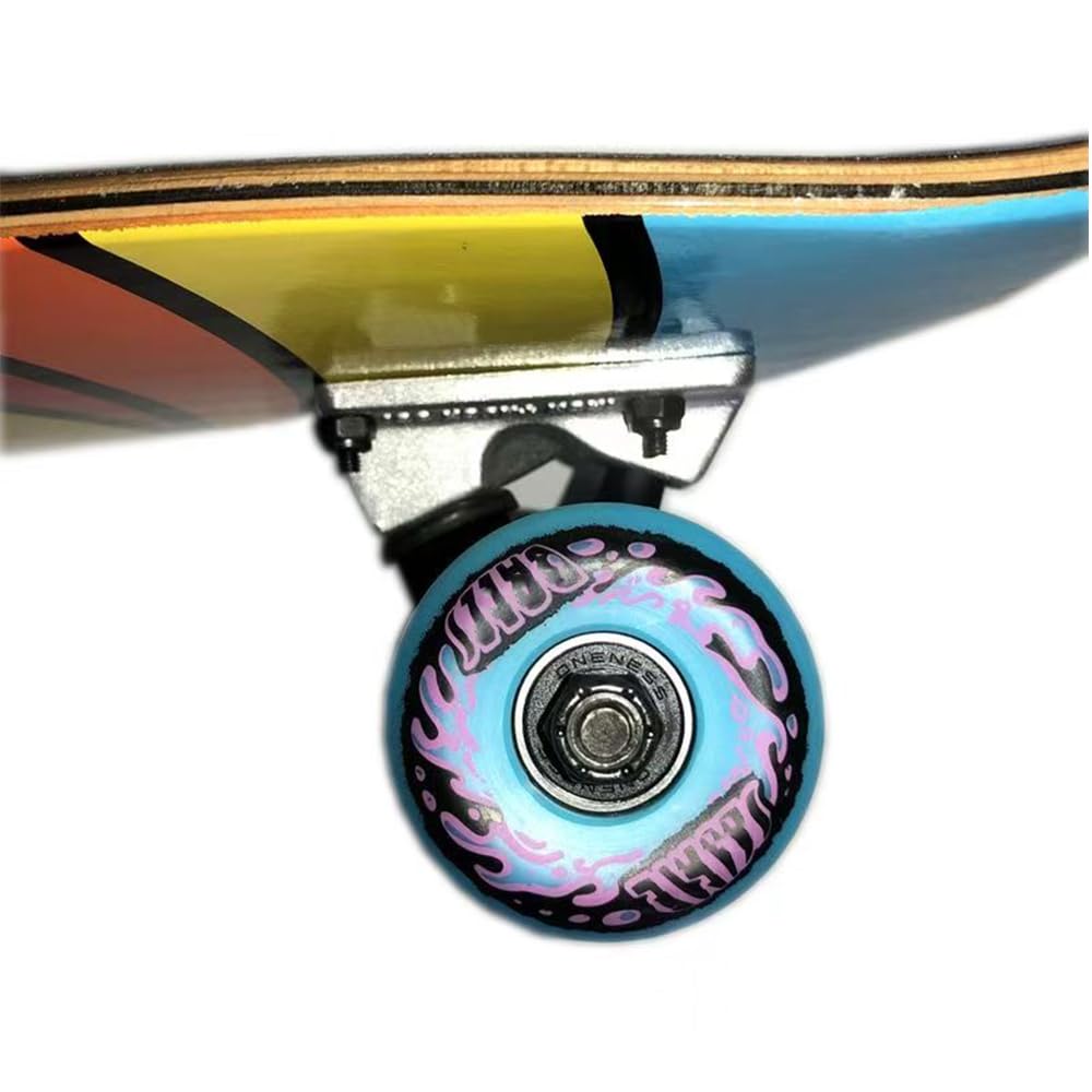 4er Pack Skateboardrollen 53 mm weich/hart für Cruiser Street/Park Härtegrad 83A 90A 101A für Anfänger/Profis