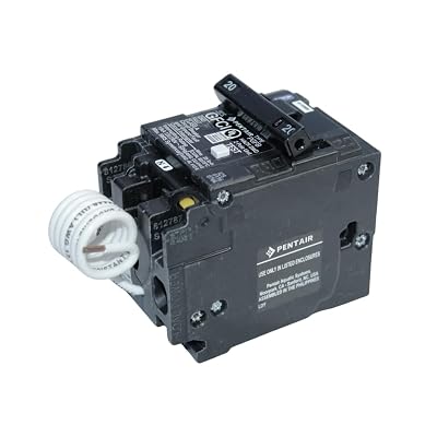 Pentair P220GFA 20 Amp Double Pole GFCI Circuit Breaker for Pool and Spa Automation Systems 120 240 Volt