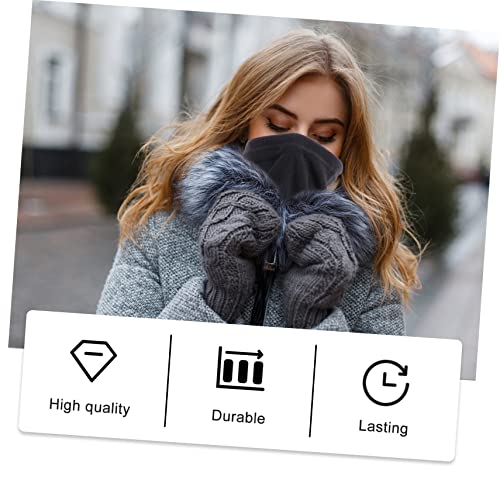 Cold Protection Fleece Gloves and Scarf Accessories Warm Suit for Windy Days Durable and Comfortable for4
