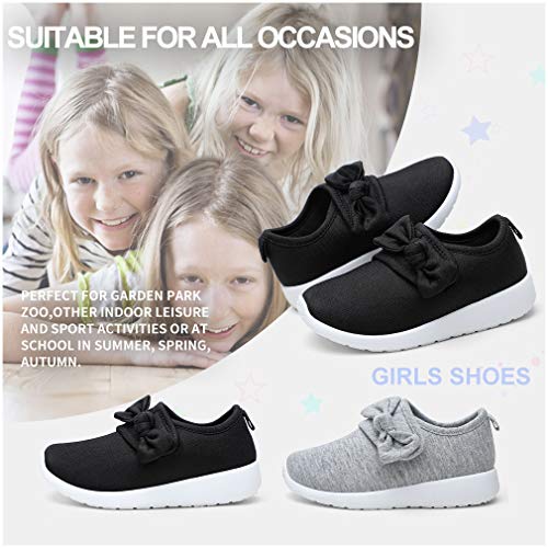 Image of nerteo Toddler Girl Shoes Lightweight Slip On Sneakers for Kids