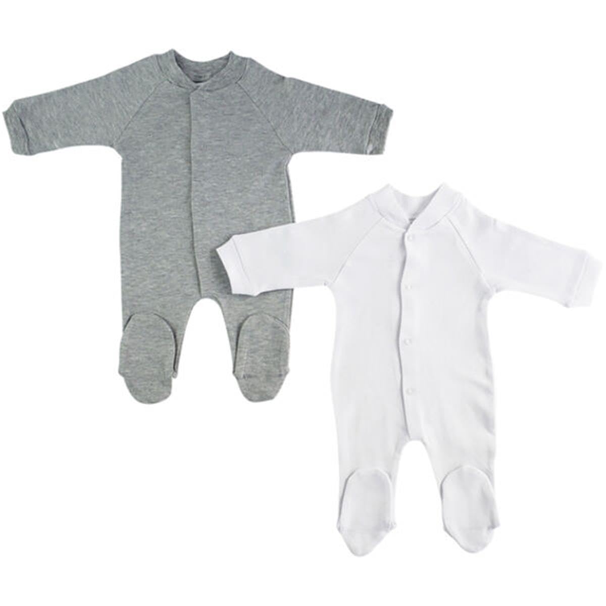 Bambini LS-0647L Sleep & Play White & Grey - Large - 2 per Pack