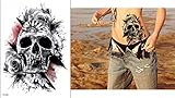 Totenkopf Tattoo Fake Tattoo Oberarm Tattoo Festival Tattoo TH158