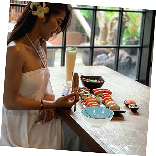 Luxshiny 6Pcs Tigela De Arroz De Aveia Conjunto De 6 Peças De Cerâmica De Estilo Japonês