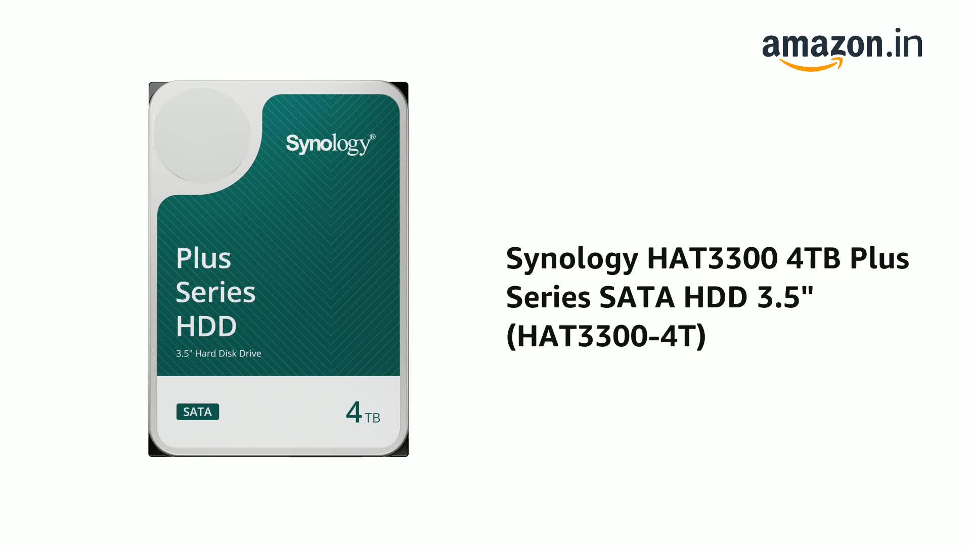 Synology HAT3300 Plus Series 3.5インチ HDD Amazon.com: Synology HAT3300 4TB Plus Series SATA HDD 3.5