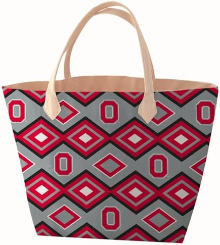 NCAA Ohio State Buckeyes Women's Aztec Tote Bag, Scarlet, One Size