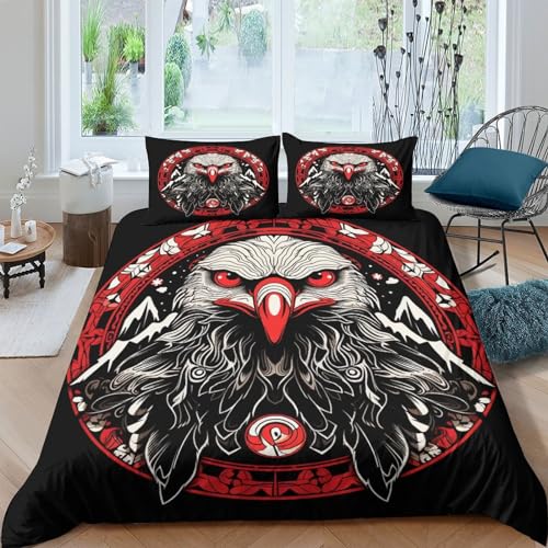 Housses de couettes E aigle animaux fermeture à glissière microfibr lit double