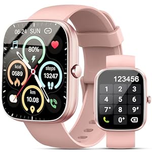 Smart Watch for Women Men, 1.91″ Smart Watches Answer/Make Calls, Fitness Watch with Heart Rate/Sleep Monitor, 100+ Sport Activity Tracker Step Counter, IP68 Waterproof Fitness Tracker for Android iOS