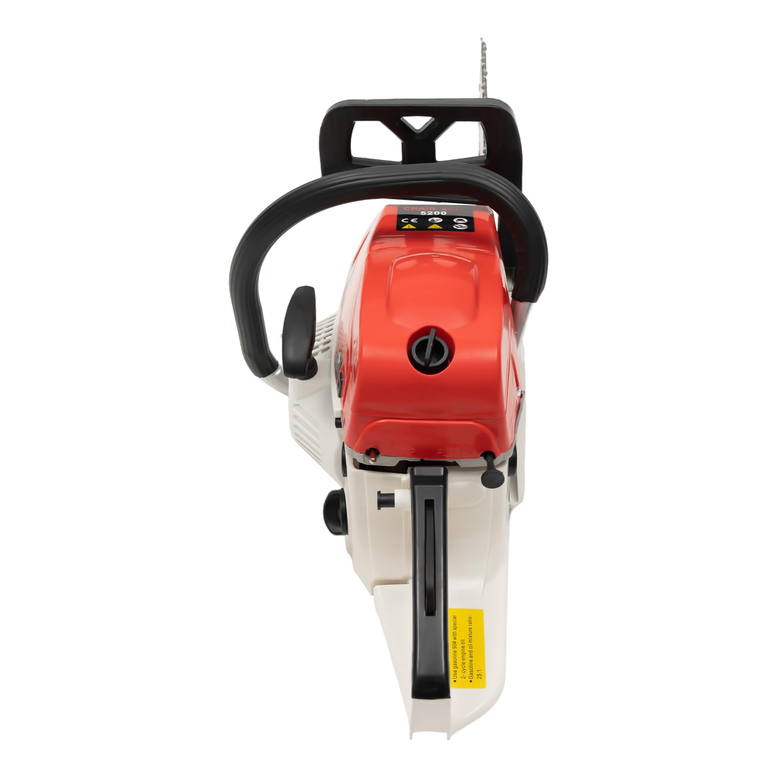 Motosierra 20" 52CC 2 tiempos gasolina Power motosierra eléctrica con par de guantes y guía cadena árbol poda corte sierra mano motosierra cortador madera