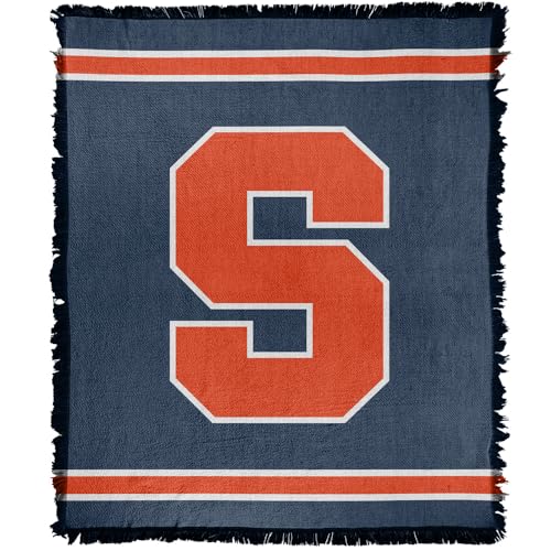 LOGOVISION Syracuse University Blanket, 50x60 Primary Logo WovenThrow