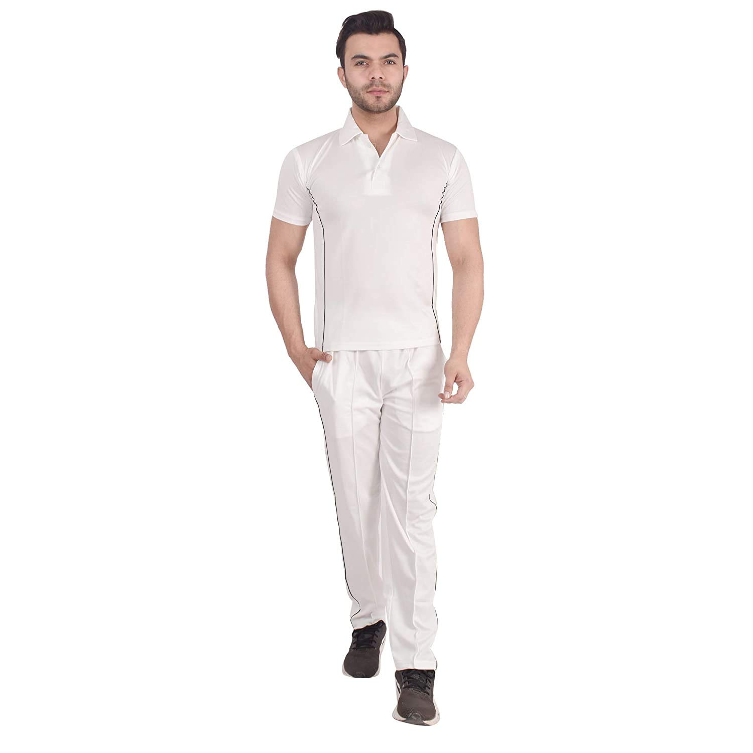 Buy HeadTurners Milky White Cricket Dress White Cricket TShirt and