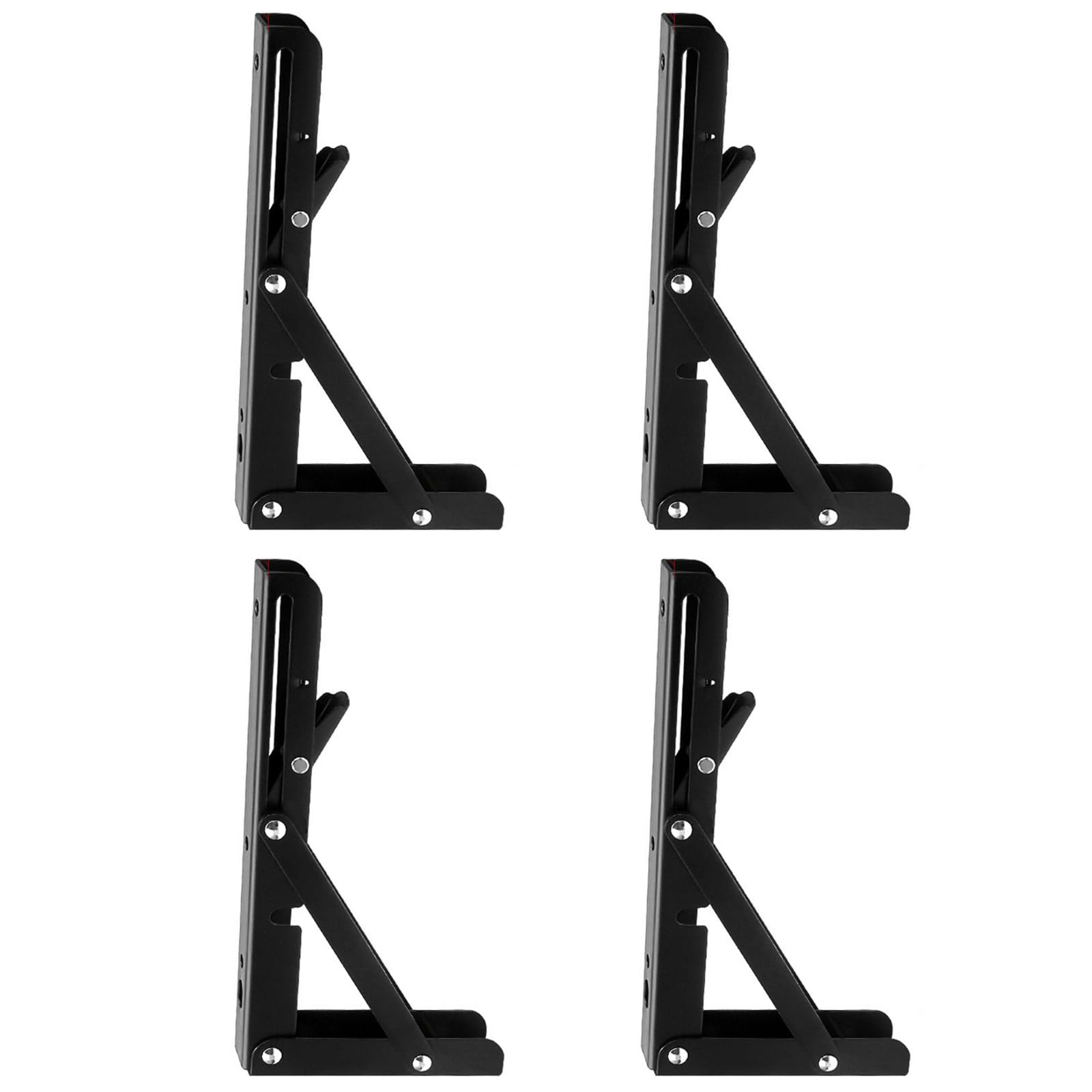 Kalttoy Multicolor Of 2 Twosomes 16 Inch Modern Aesthetic Brackets Cold Rolled Metal Home Decor Workbenches 50Kg Load Folding Shelf Bracket