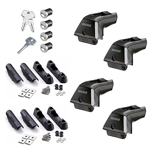 Truck Upfitters' NEW Yakima Streamline Rack Kit for track mounted racks - 4 Skyline Towers, 4 Landing Pads #1, 4 SKS Core Locks & 2 Keys. Crossbars and Tracks required (sold separately).BULK PACKAGING