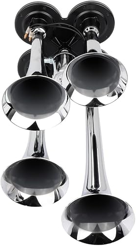 Miniatura 4 de Bocina de tren eléctrica 150dB 4 trompeta tren eléctrico Camión Bocina de aire del coche Bocina de aire 12V para camiones, motocicleta, camioneta,