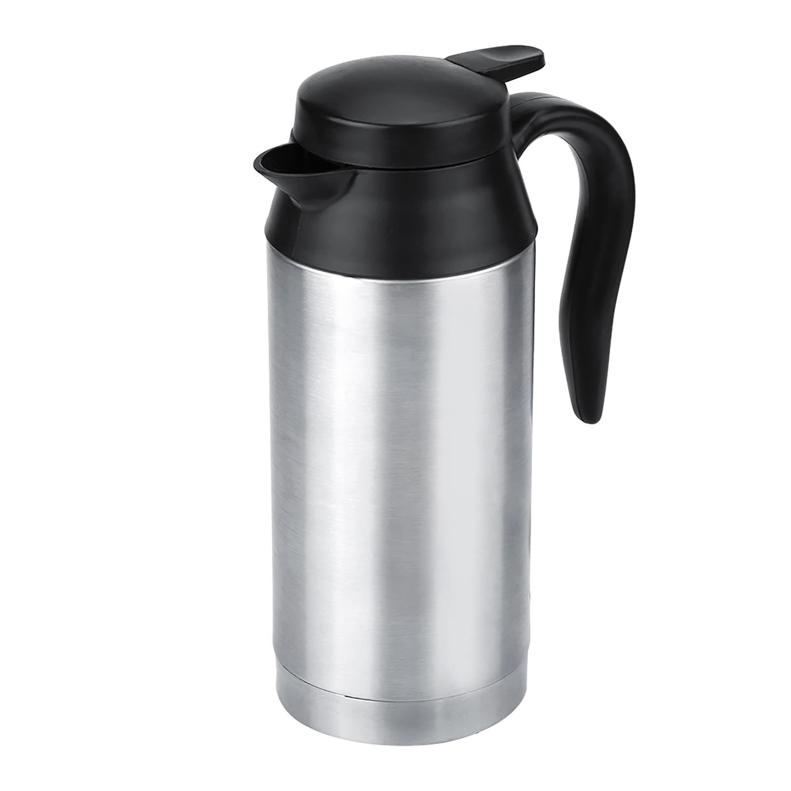 Termo eléctrico con calefacción para Coche de 12 V y 750 ml, Taza de Viaje portátil de Acero Inoxidable para café y té, para Viajes, Bebidas Calientes para Llevar