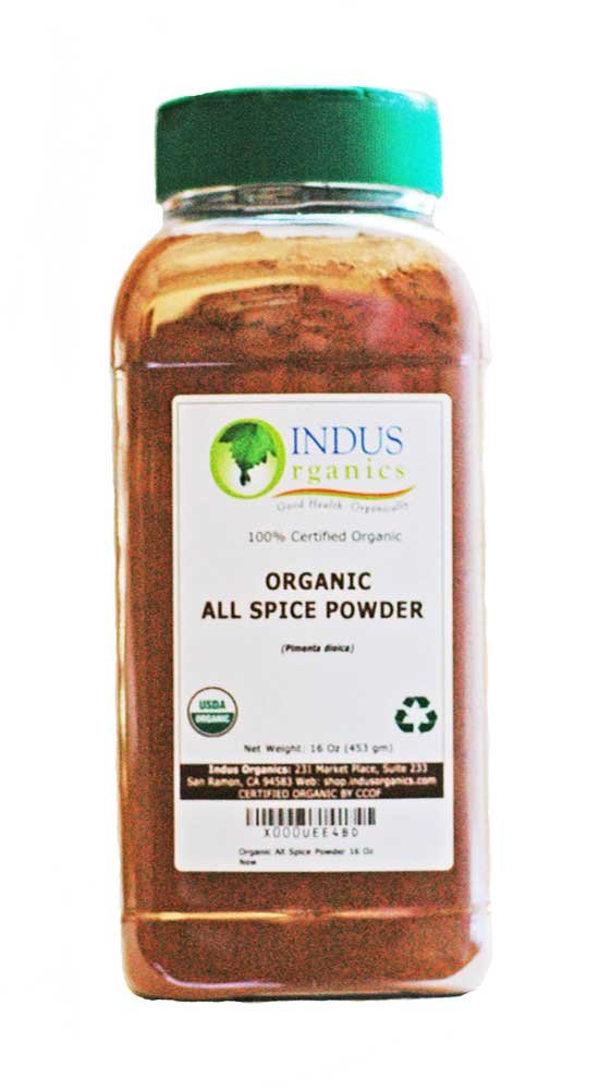 Indus Organics Allspice Powder, 1 Lb Jar, Premium Grade, High Purity, Freshly Packed
