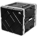 Seismic Audio - SALWR10D - Lightweight 10 Space ABS Rack Case - 10U PA DJ Amp Effects Stackable Flight Rack Case