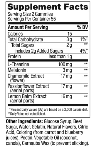 image for OLLY Restful Sleep Gummy Supplement with Melatonin & L-theanine Chamom