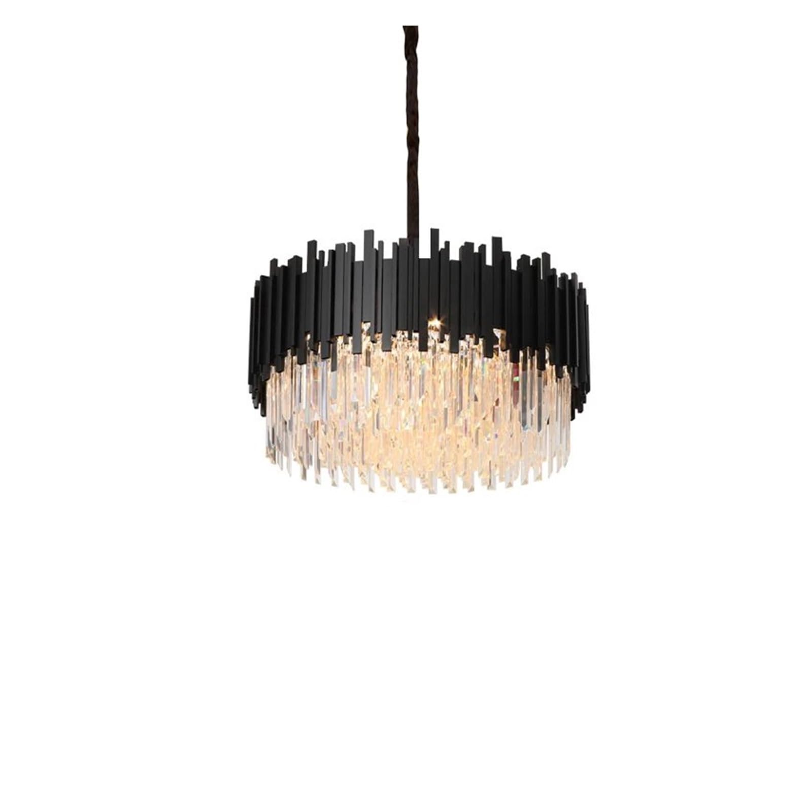 Lustre en cristal pour îlot de cuisine et grand salon style rétro ovale