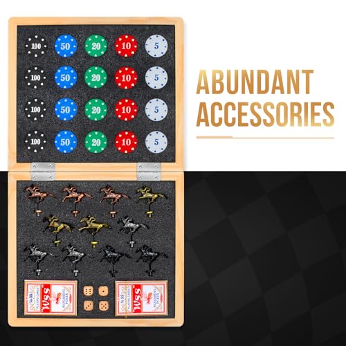 Juego de mesa caballo Large 21 Inches Horse Race Board Game miniatura 5