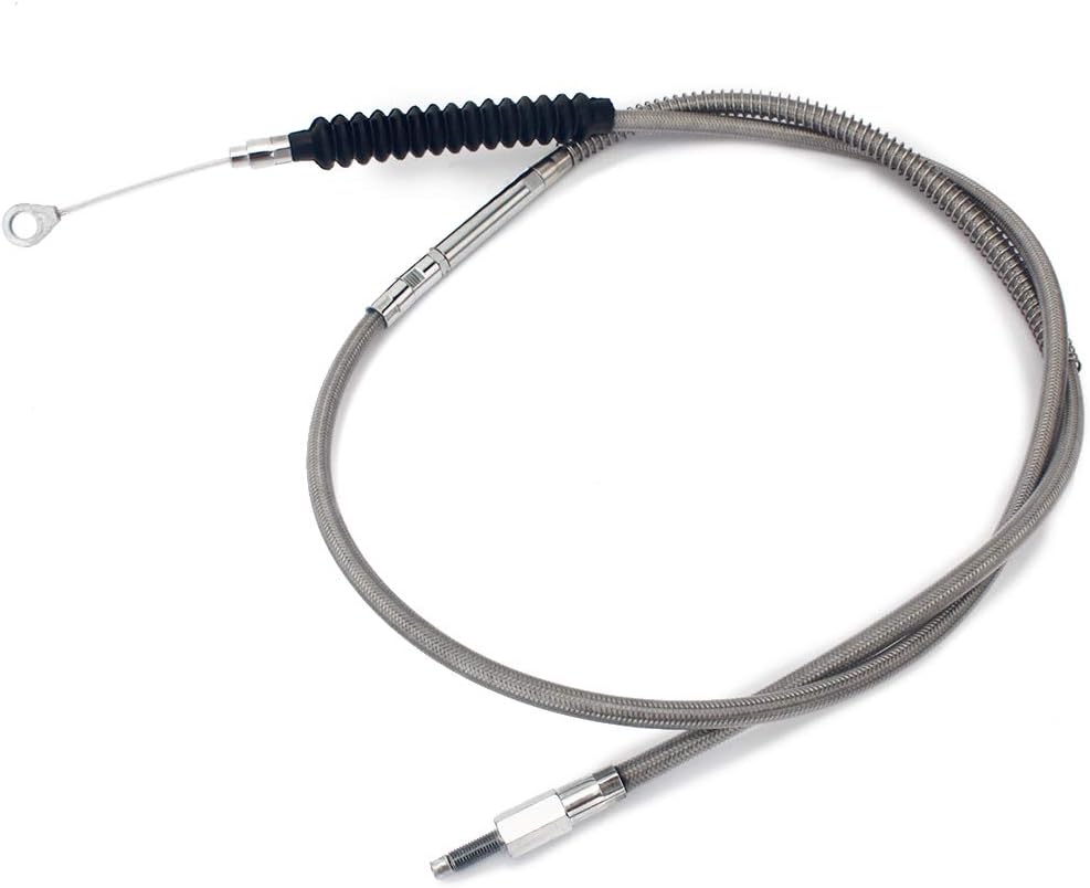 TOFR 83" Stainless Steel Clutch Cable for Harley Sportster XLH883 XLH1200, Touring Road King Road Glide Electra Glide, Softail Custom Night Train Standard Heritage, Dyna Street Bob Wide Glide