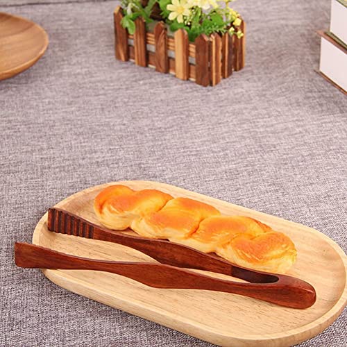 Set di pinze da cucina in legno, utensili multifunzionali per barbecue, cottura e servizio