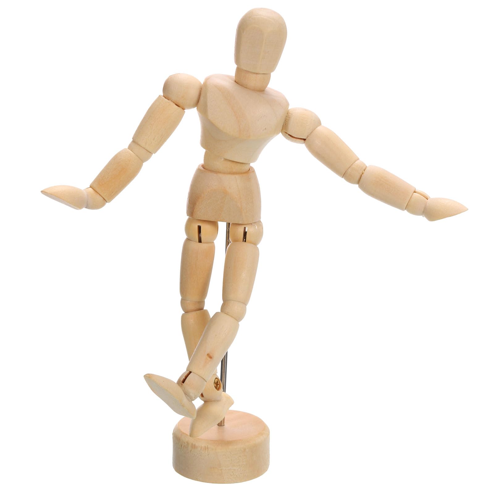 PATIKIL 4.5" Wooden Mannequin Figure
