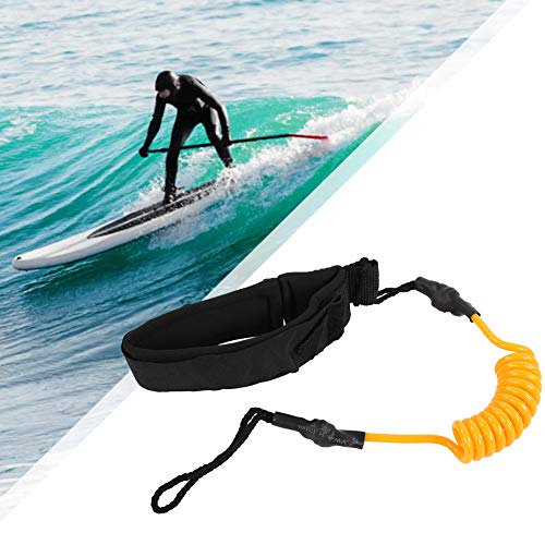 Demeras Coleira de surfe, resistente ao desgaste, boa elasticidade, segura e confortável, para amant