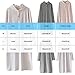 Comfy Striped Hoodies Nightgowns for Women Long Sleeve Button Down Loose Fit Sleepwear Fashion Fall Homewear Shirts Gray