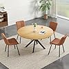Amazon.com - Soohow 47.2" Solid Wood Round Dining Kitchen Table for 4-6 ...