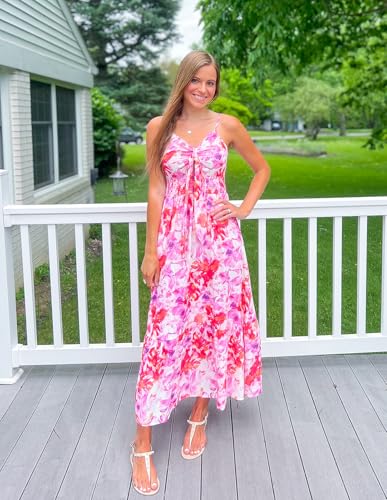 Image of GRACE KARIN Womens Summer Floral Maxi Dresses 2026 Long Flowy Boho Dress Beach Vacation Sundresses Casual Clothes with Pocket