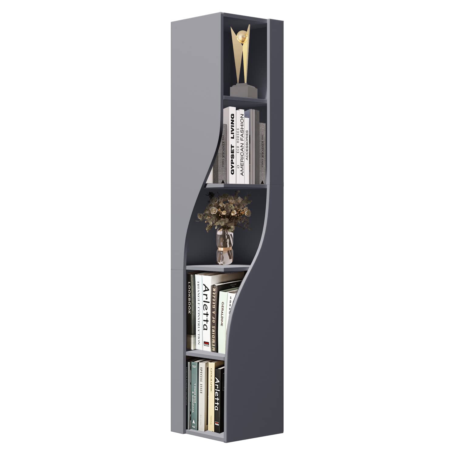 Buy 5Tier Corner Bookcase Bookshelf Open Bookcase and Bookshelf