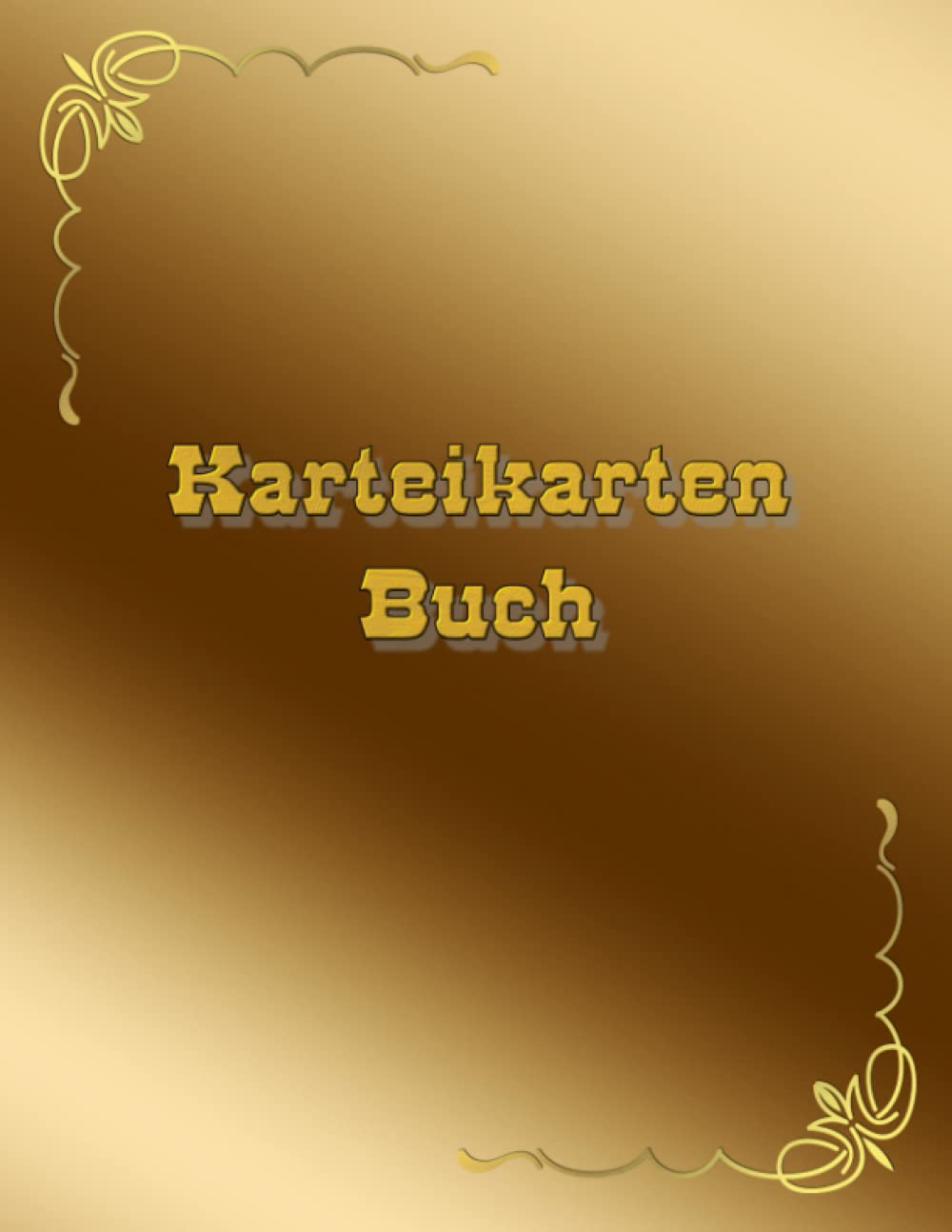 Independently published Karteikarten Buch 100 Seiten A4 für viele Berufe geeignet Karteikartenbuch Arzt HNO Hausarzt Arztpraxis Physiotherapie Facharzt Zahnarzt ... für Kundendaten Gold (German Edition)
