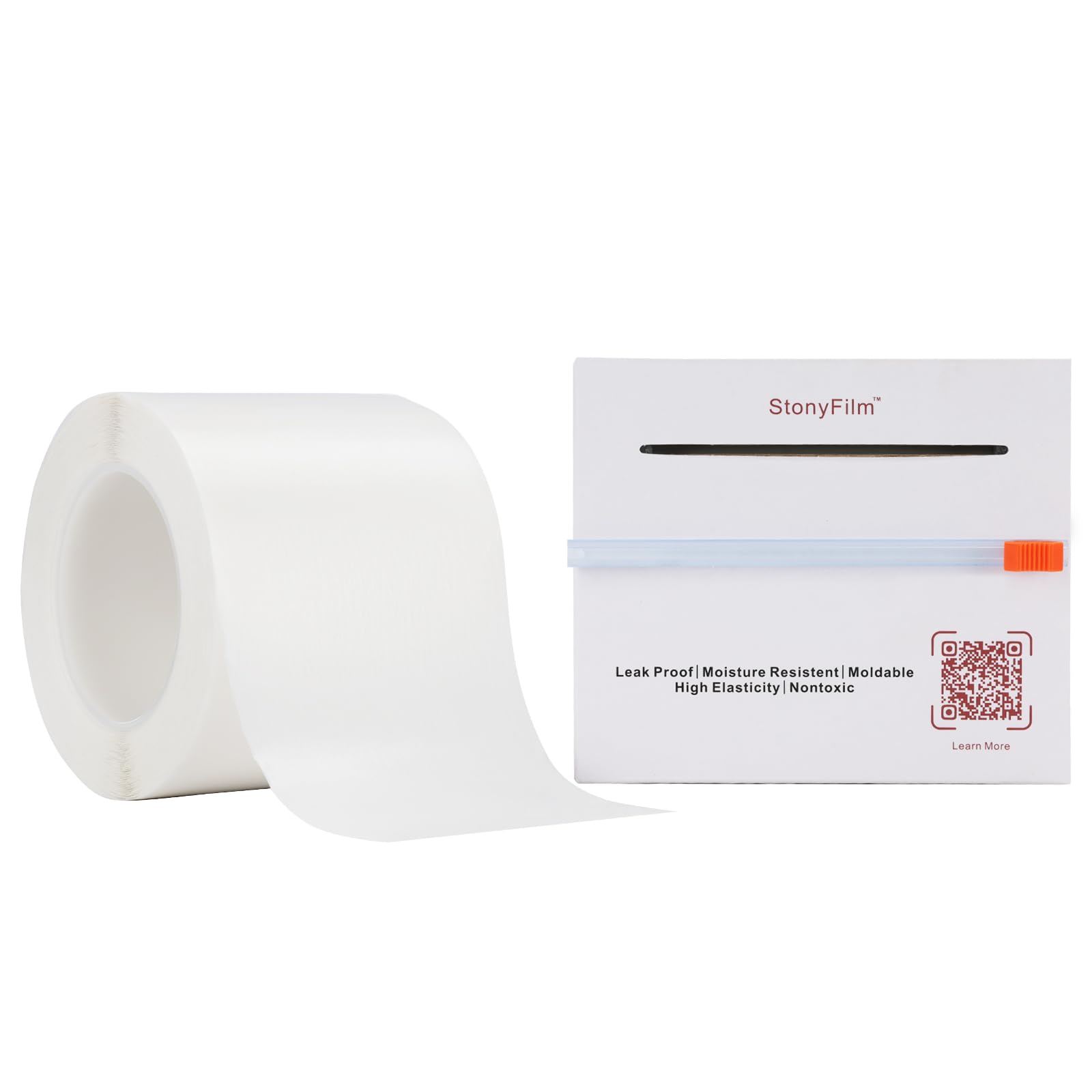 stonylab Film Scellant pour Laboratoire, 10 cm x 38 m, Flexible et Très Extensible (Plus de 500%), Film Auto-Adhésif pour Contenants de Laboratoire, Prévient les Fuites et l'Évaporation