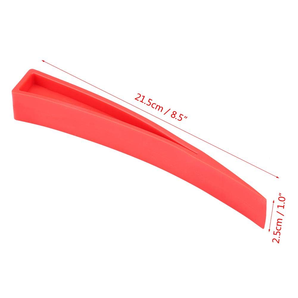 Terisass Cuneo In Plastica Per Riparazione Ammaccature Auto - Set Di Strumenti Per Rimozione Ammaccature Senza Vernice (PDR), Cuneo Per Portiera E Finestra, In Nylon Rosso, Dimensioni 21,5x2,5 Cm