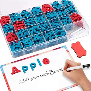 JoyNote Classroom Magnetic Letters Kit 234 Pcs with Double-Side Magnet Board - Foam