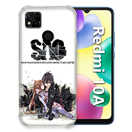Funda para Xiaomi Redmi 10A Manga Sao evita resbalones y golpes con estilo Sword Art Online