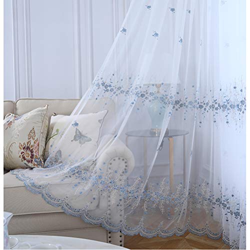 Cortina transparente de encaje OKUOKA para iluminar el dormitorio con elegancia 2