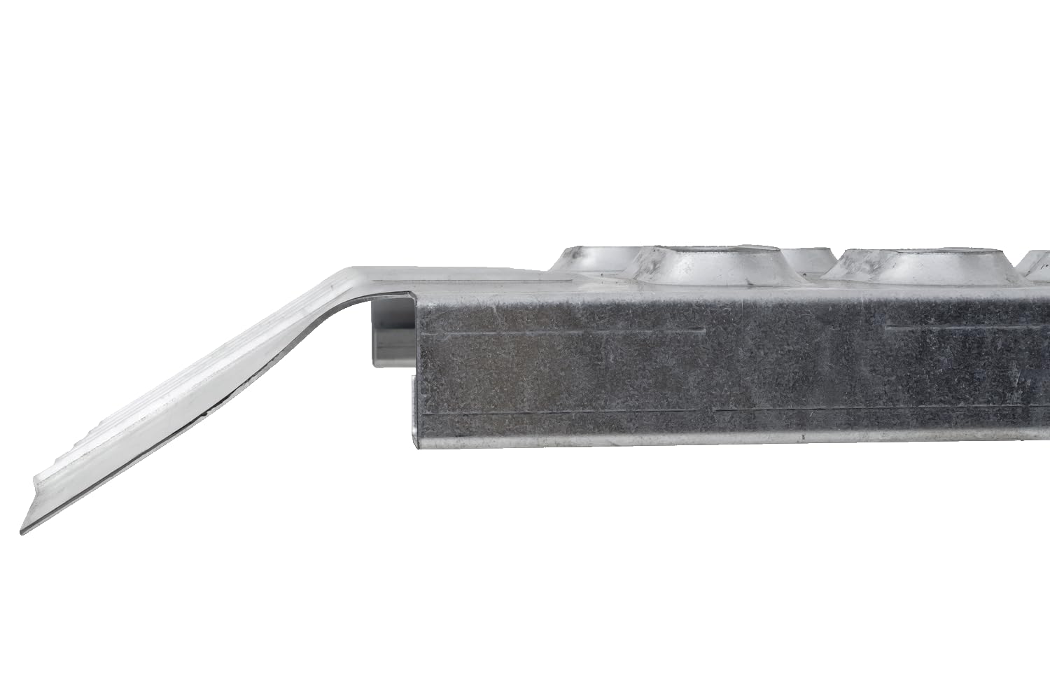 CHORUS Rampa di Carico per Rimorchio 150 cm Portata 120 kg, Pedana Antiscivolo in Acciaio Zincato Spessore 1,5 mm per Caricare Tosaerba, Quad e Scooter su Pianale