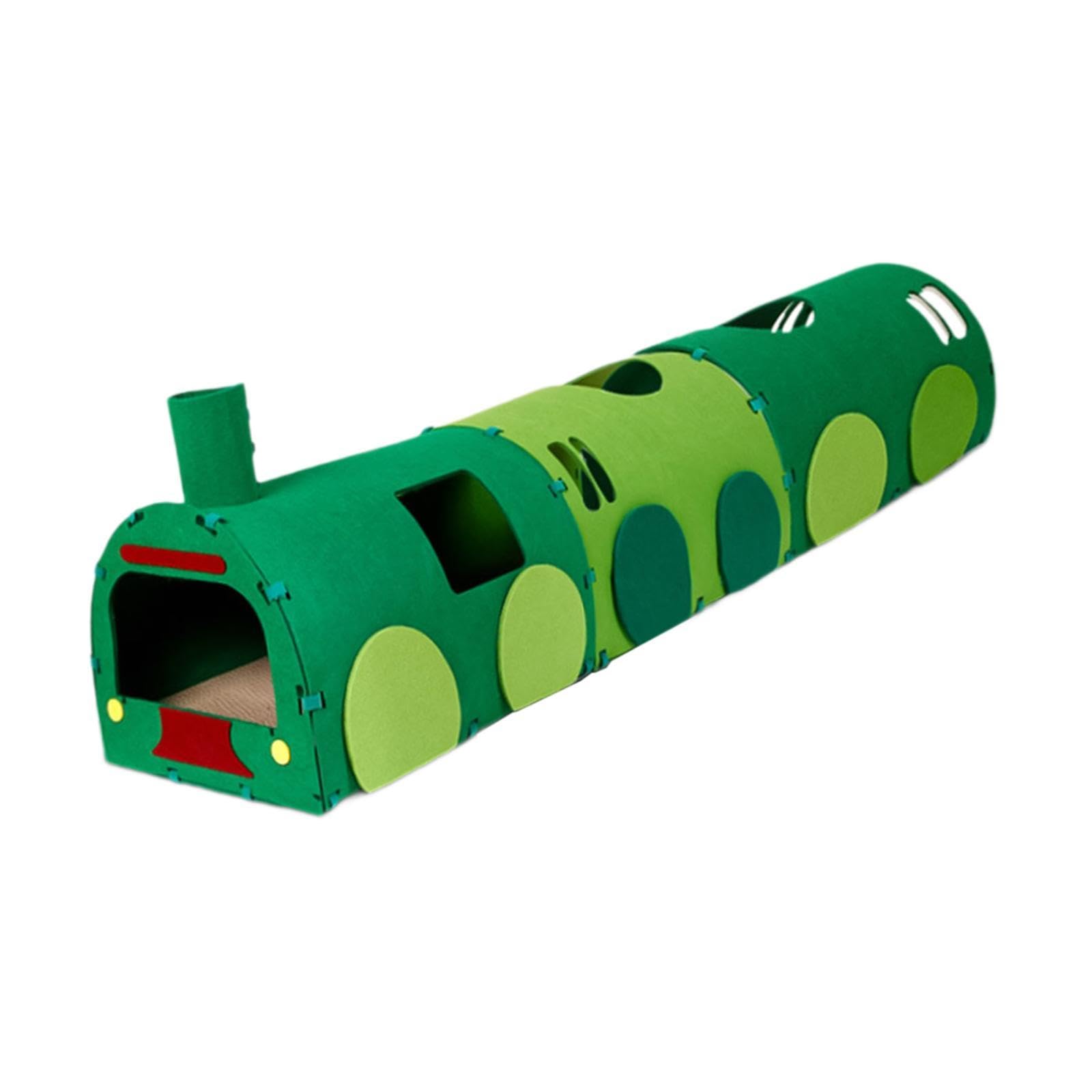 Cat Tunnel Tubo Multifuncional Cama Tablero de Rascar Juguete Interactivo Combinación Libre Material Antidaños Adecuado para Entrenamiento Y Actividad