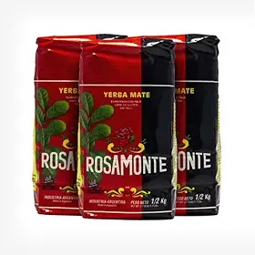 Kit 3 Erva Mate Argentina Rosamonte Tradicional 500g