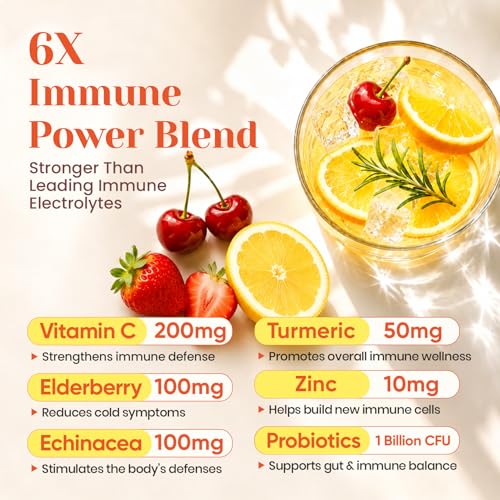 Image of Venture Pal Sugar Free Hydration Packets+Immune-Liquid Daily IV Drink Mix | Electrolyte Powder with 7 Electrolytes & 6 Vitamins, Probiotics + Elderberry | Non-GMO, Keto Friendly, Vegan | 16 Sticks