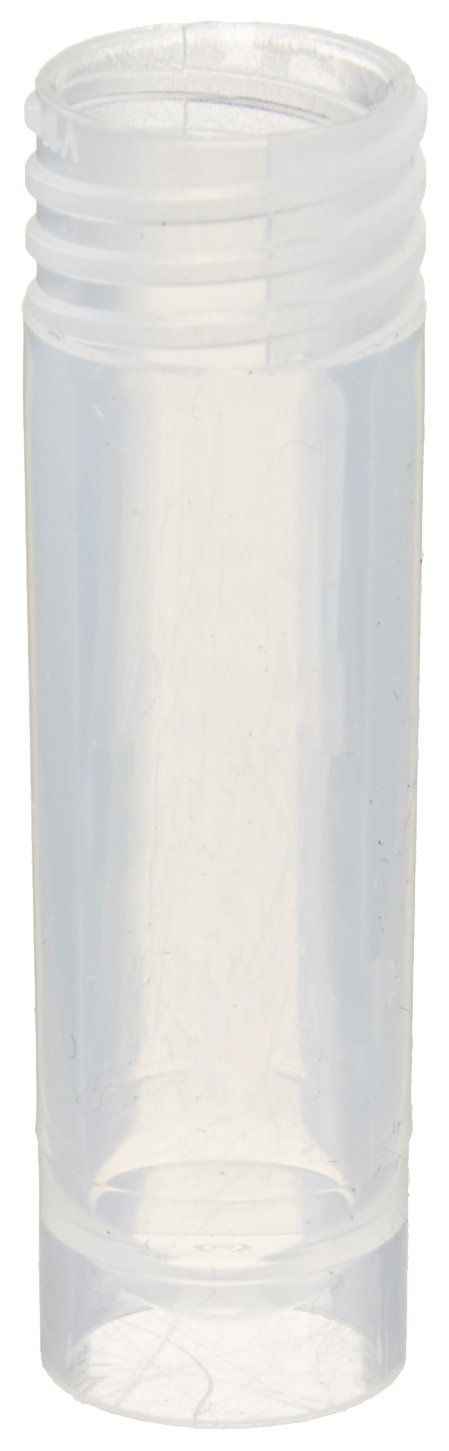 Simport T501-2AT Polypropylene Sample Tube with External Thread, Self Standing, 2ml Capacity (Pack of 1000)