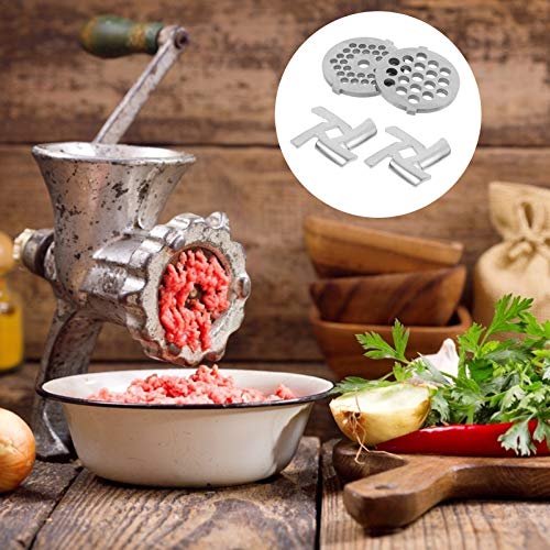 UPKOCH 4Pcs Placa Discos para Picadora de Alimentos Moedor De Carne Em Aço Inoxidável Moedor de Carn